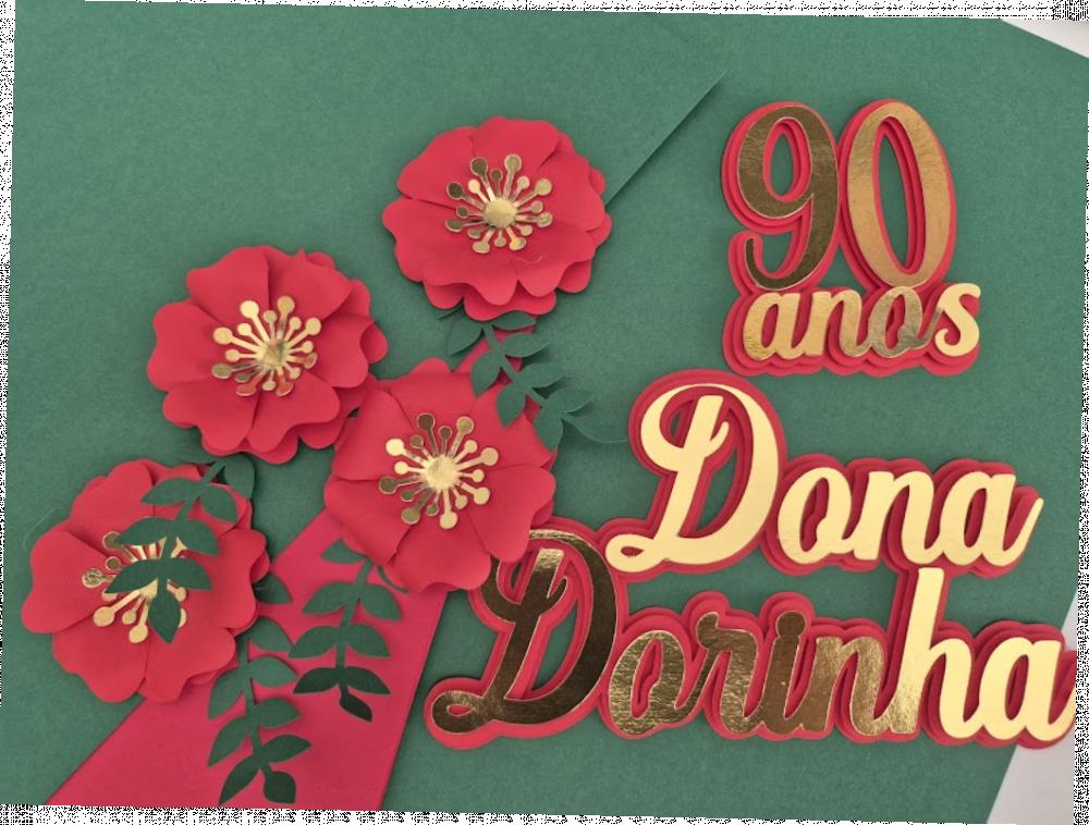 topo de bolo 90 anos
