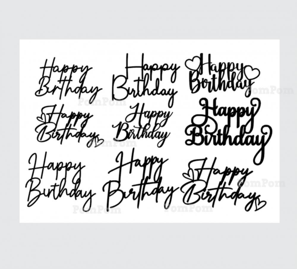 topo de bolo happy birthday