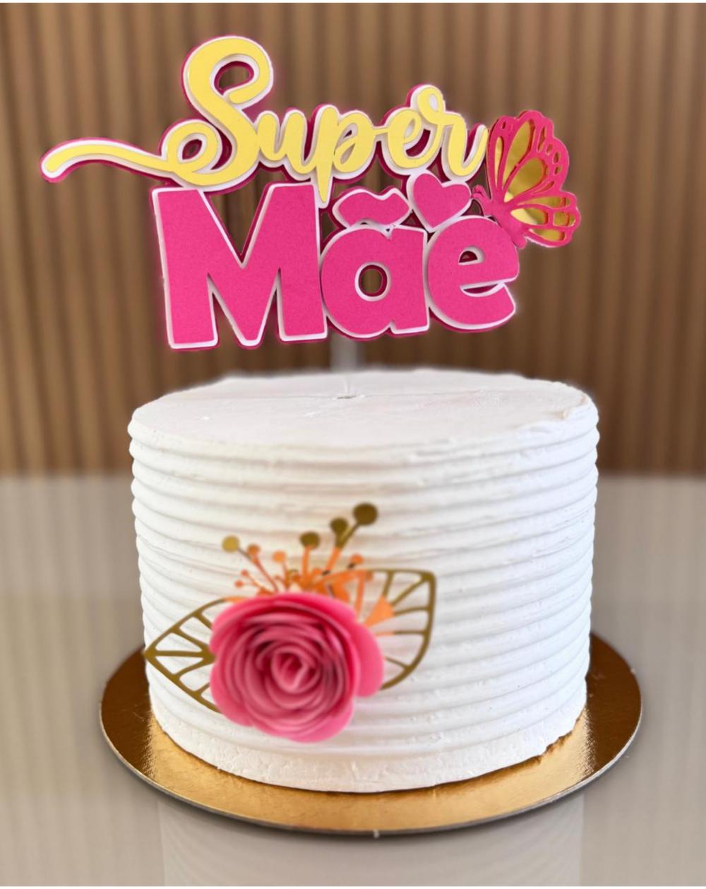 topo de bolo mãe