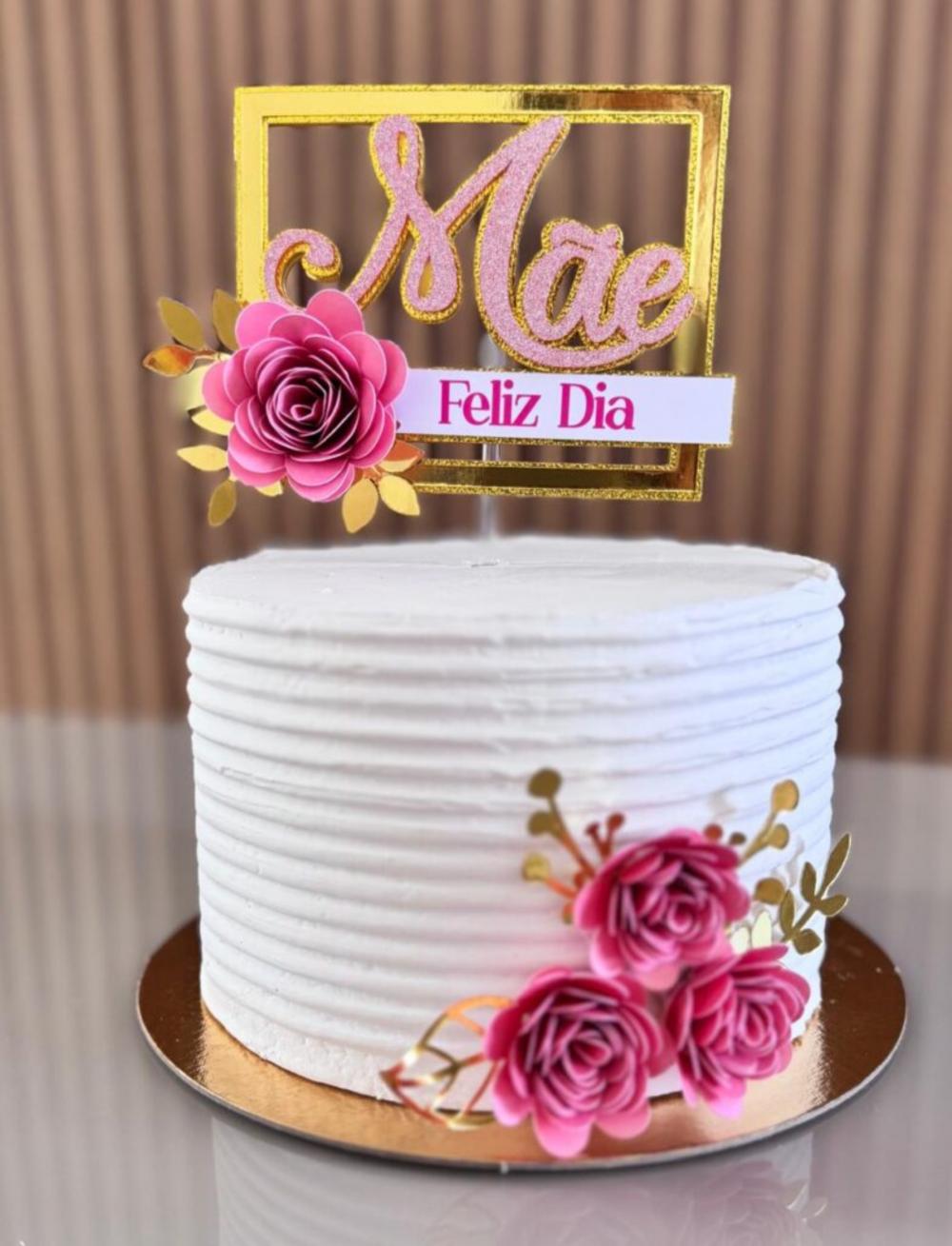 topo de bolo mãe