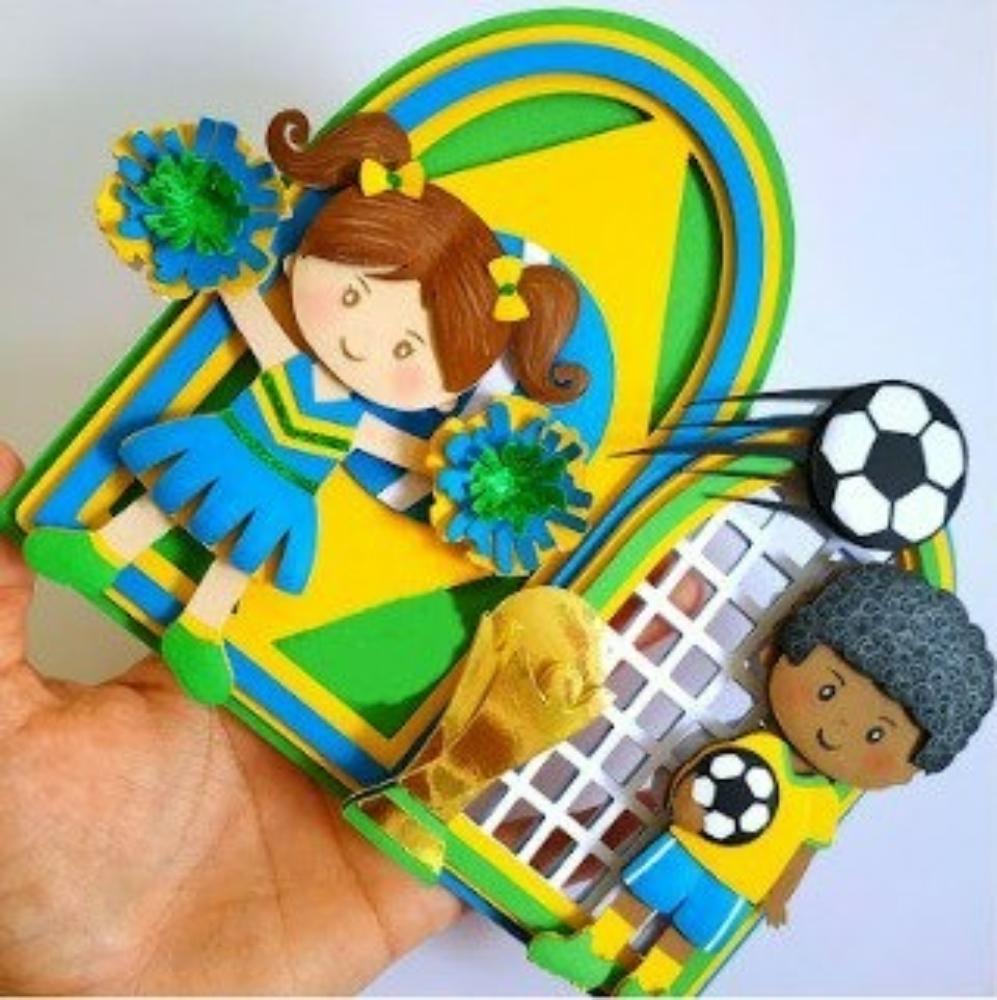 topo de bolo futebol brasil copa