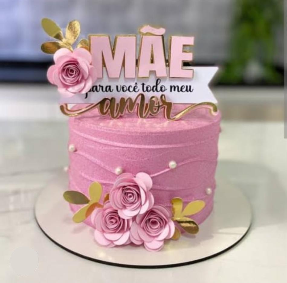 topo de bolo mãe para você todo meu amor