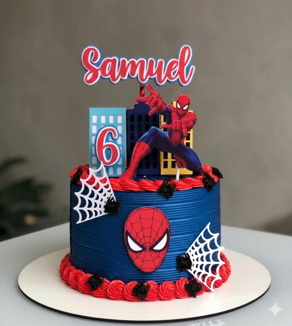 topo de bolo homem aranha
