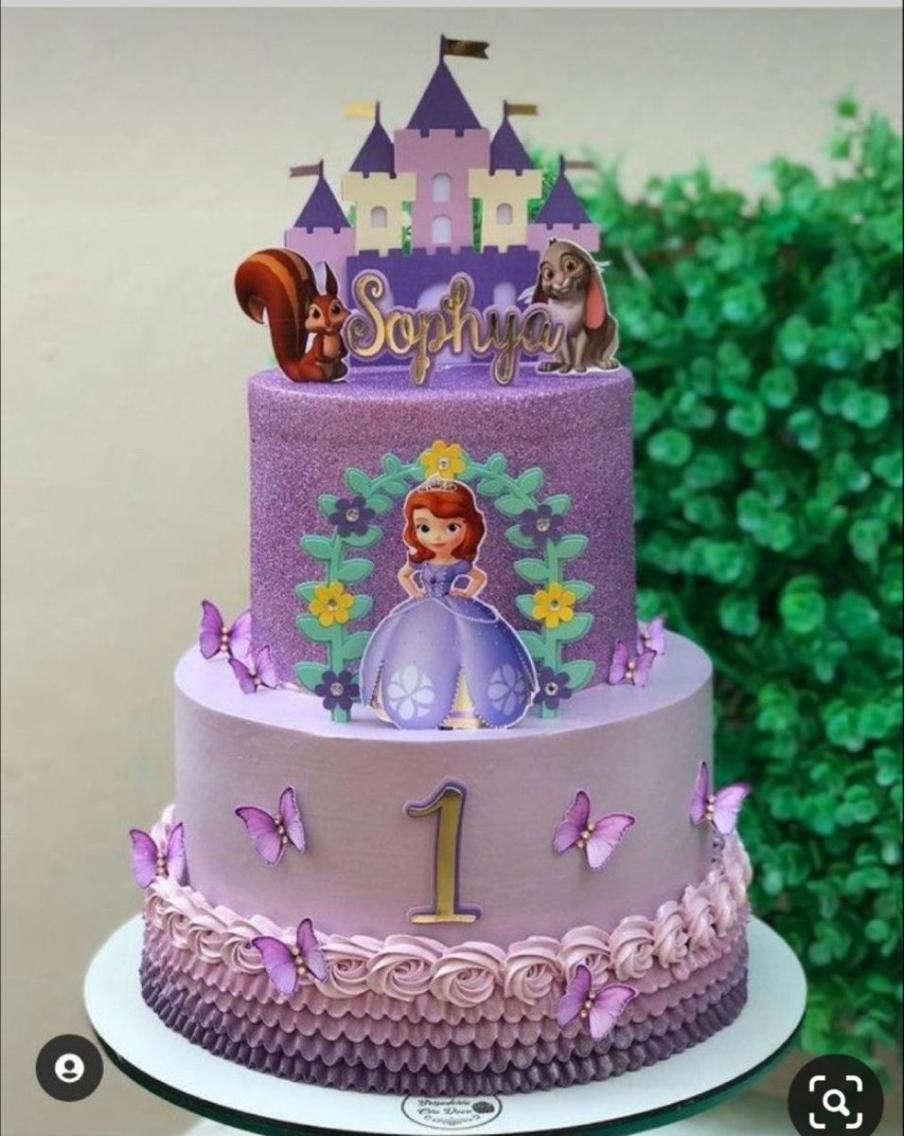 topo de bolo princesa Sofia