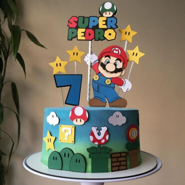 topo de bolo super mario