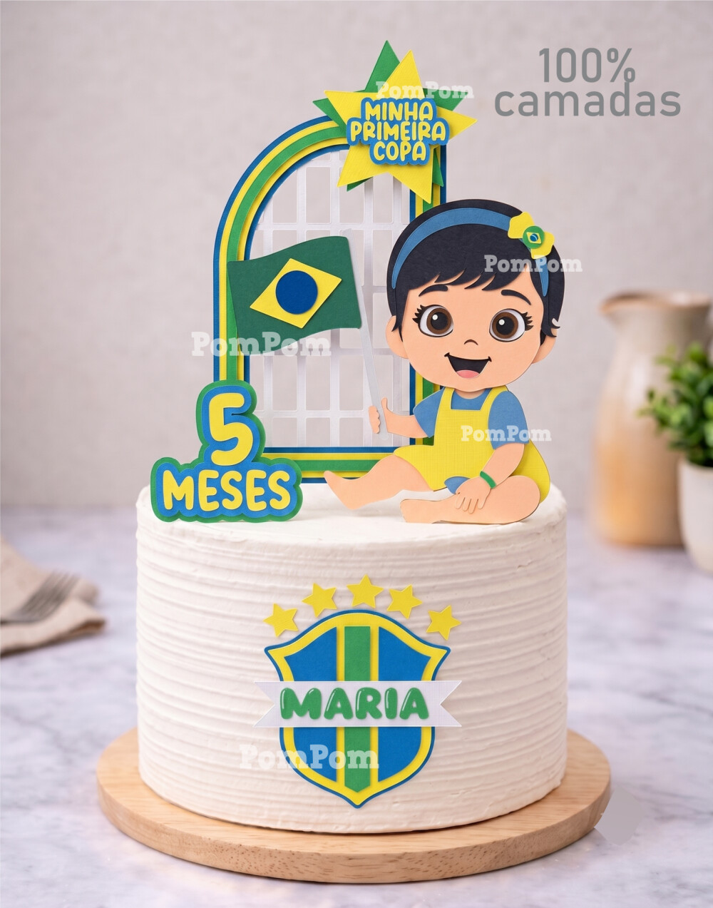 topo de bolo minha primeira copa