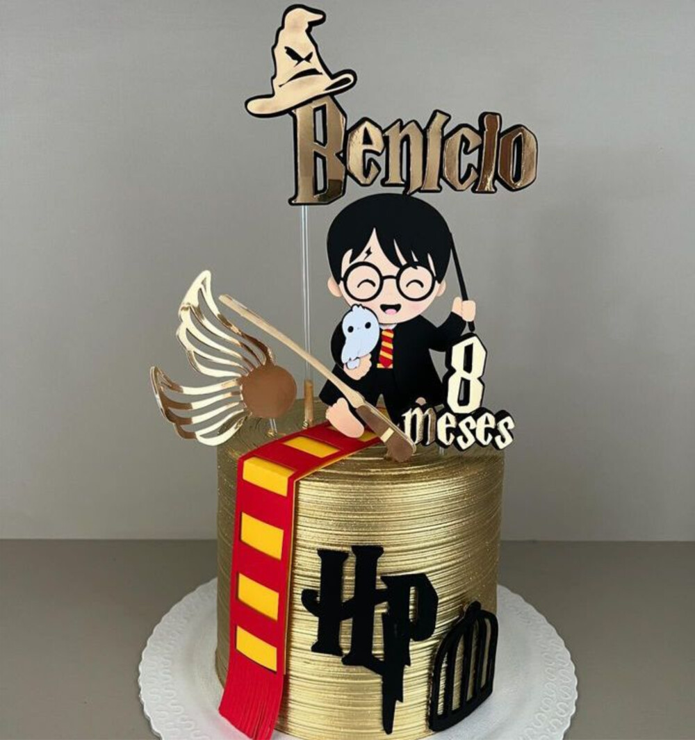 topo de bolo harry potter baby
