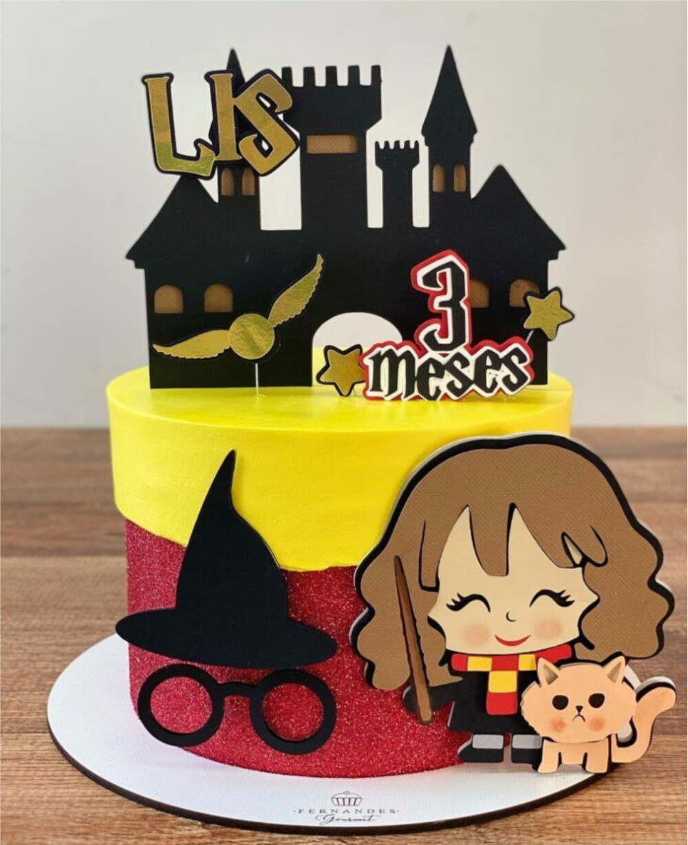 topo de bolo Hermione