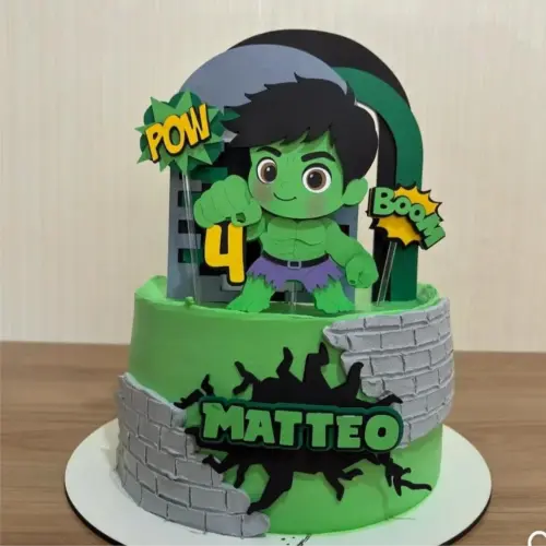 topo de bolo hulk