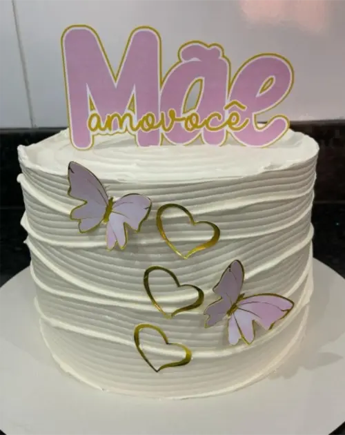 topo de bolo mãe amo você