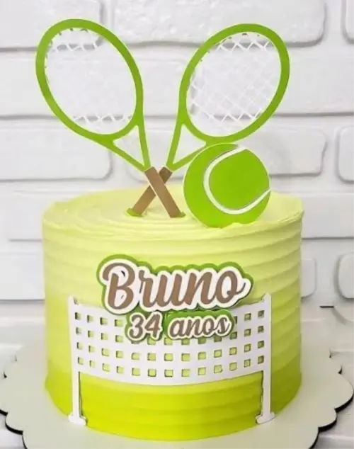 topo de bolo tênis