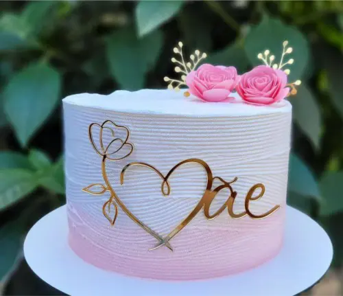 topo de bolo mãe coração