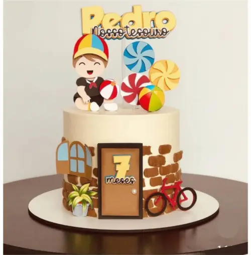 topo de bolo kiko tesouro da mamãe