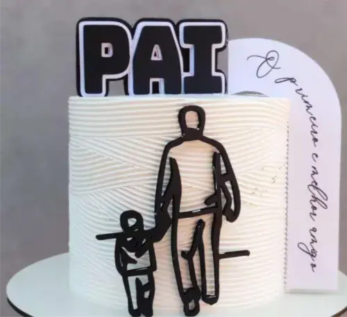 topo de bolo pai e filho