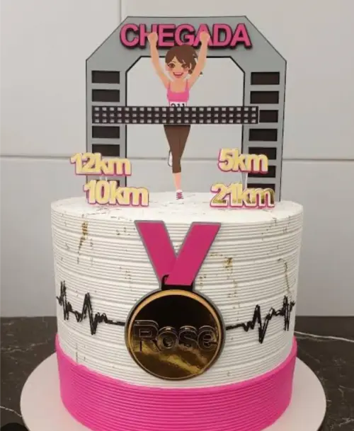 topo de bolo corrida