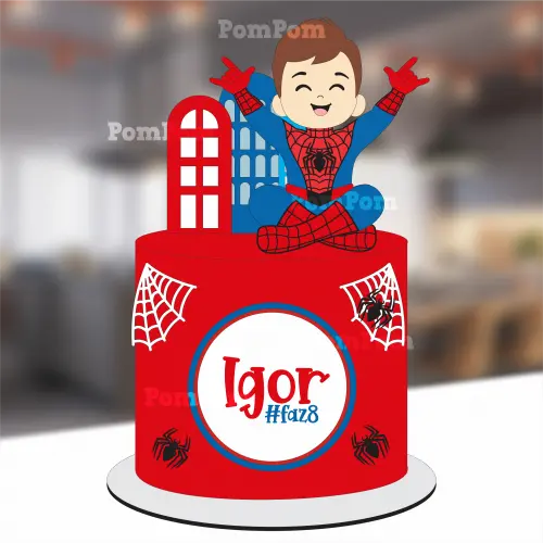 topo de bolo homem aranha
