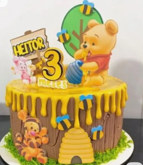 topo de bolo ursinho pooh