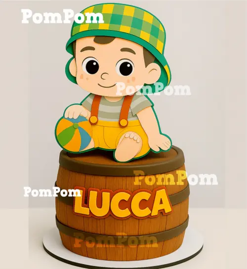 topo de bolo chaves baby