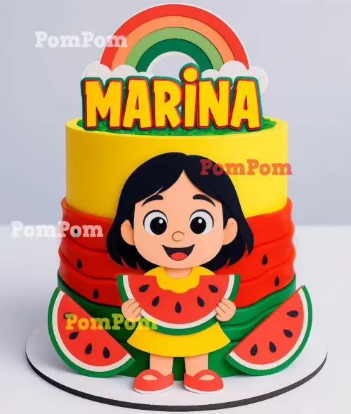 topo de bolo magali baby