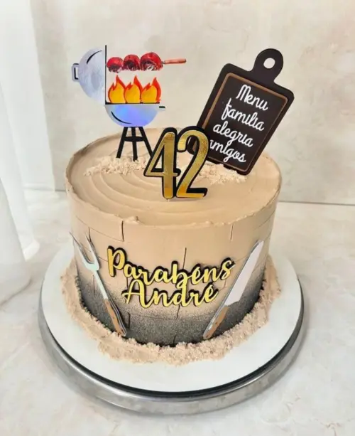 topo de bolo churrasco