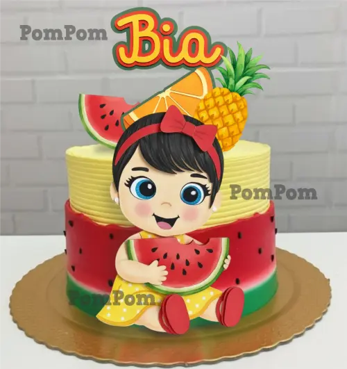 topo de bolo magali baby