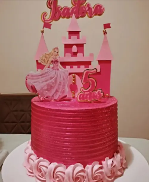 topo de bolo barbie castelo