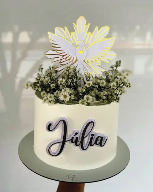 topo de bolo divino espirito santo