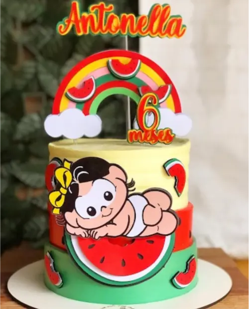 topo de bolo magali baby