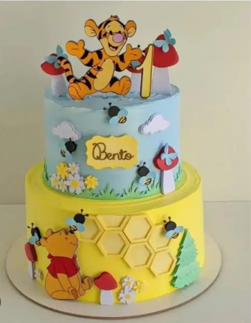 topo de bolo ursinho pooh