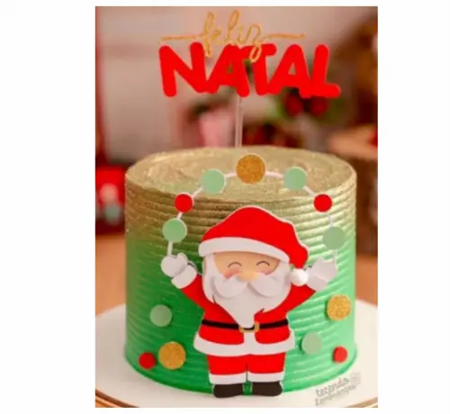 topo de bolo feliz natal