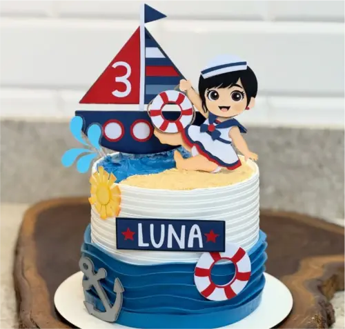 topo de bolo marinheira