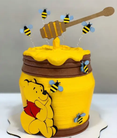 topo de bolo ursinho pooh