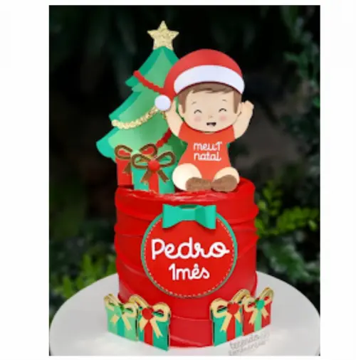 topo de bolo meu primeiro natal
