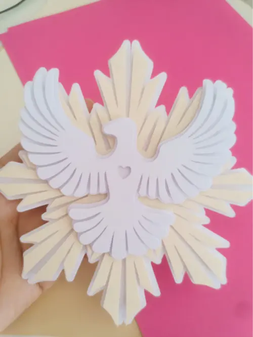 topo de bolo divino espirito santo