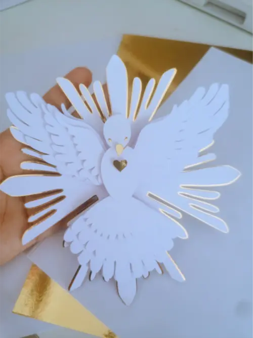 topo de bolo divino espirito santo