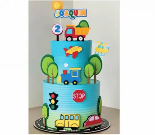 topo de bolo transporte