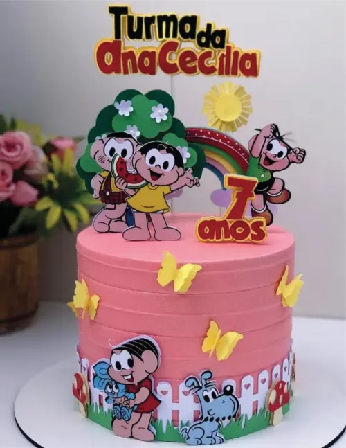 topo de bolo turma da Mônica