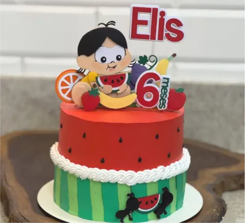 topo de bolo magali baby