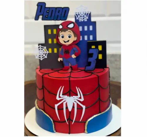 topo de bolo homem aranha