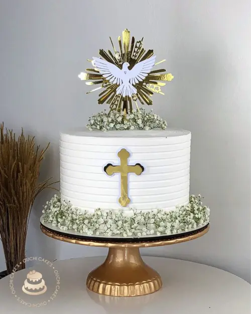 topo de bolo primeira eucaristia