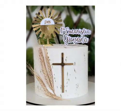 topo de bolo primeira eucaristia