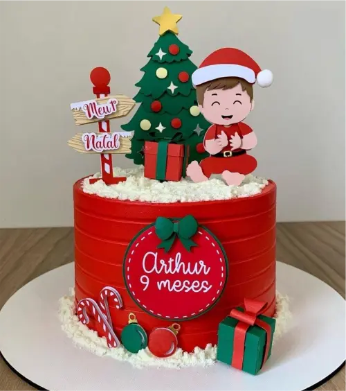 topo de bolo meu primeiro natal