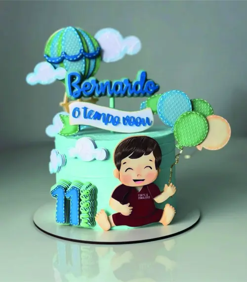 topo de bolo o tempo voa