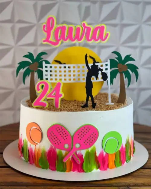 topo de bolo beach tênis