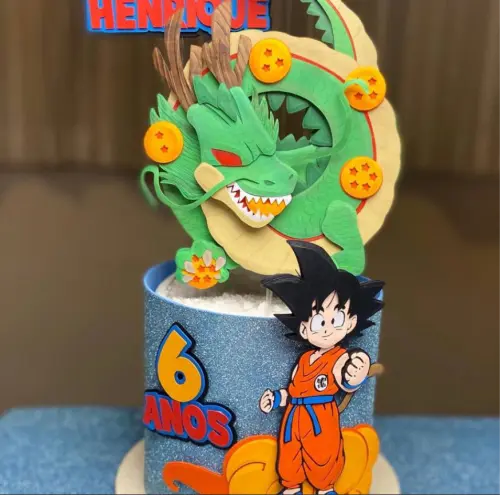 topo de bolo goku baby dragon ball z