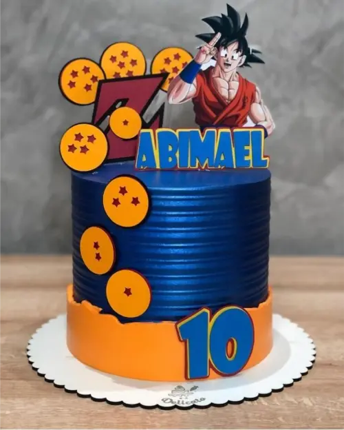 topo de bolo goku