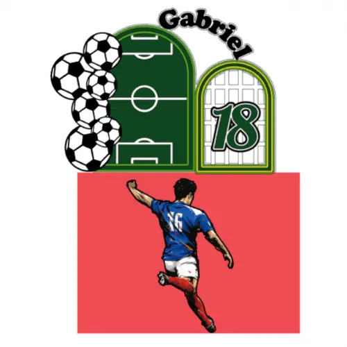 topo de bolo futebol brasil