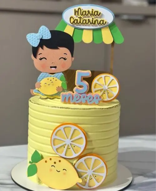 topo de bolo frutinhas