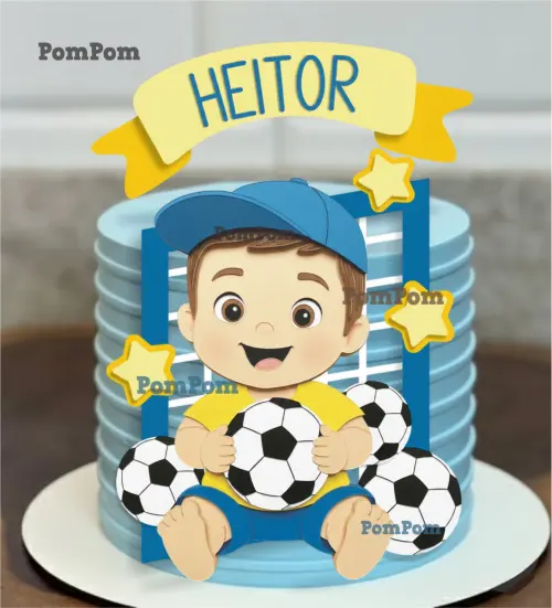 topo de bolo futebol brasil copa