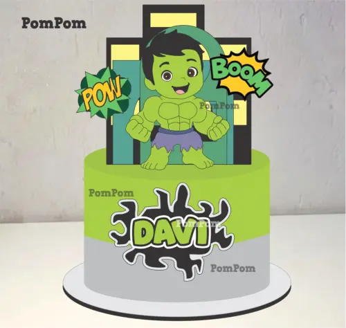 topo de bolo hulk
